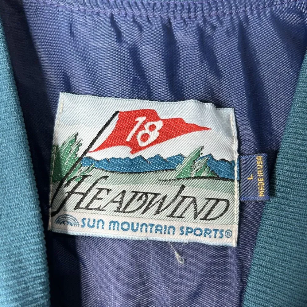 vintage Headwind Sun Mountain Sports Windbreaker Jacket‎ men's Large birmingham
